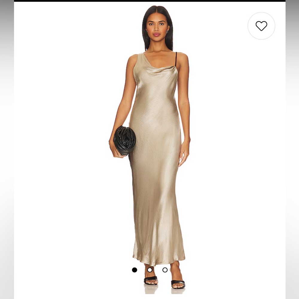Bec+ Bridge Farah Cowl Dress in Oyster/black